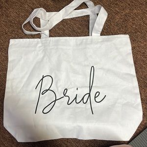 white BRIDE bag